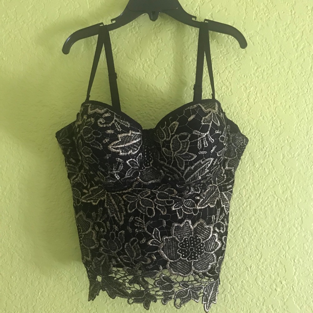 Love Culture Black Lace Corset